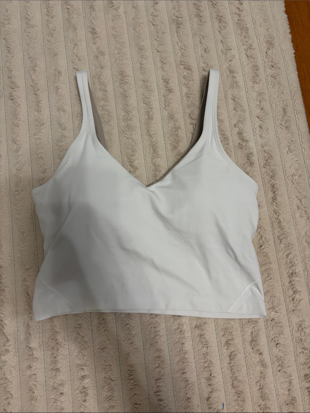 lululemon athletica White V-Neck Camisole Tank